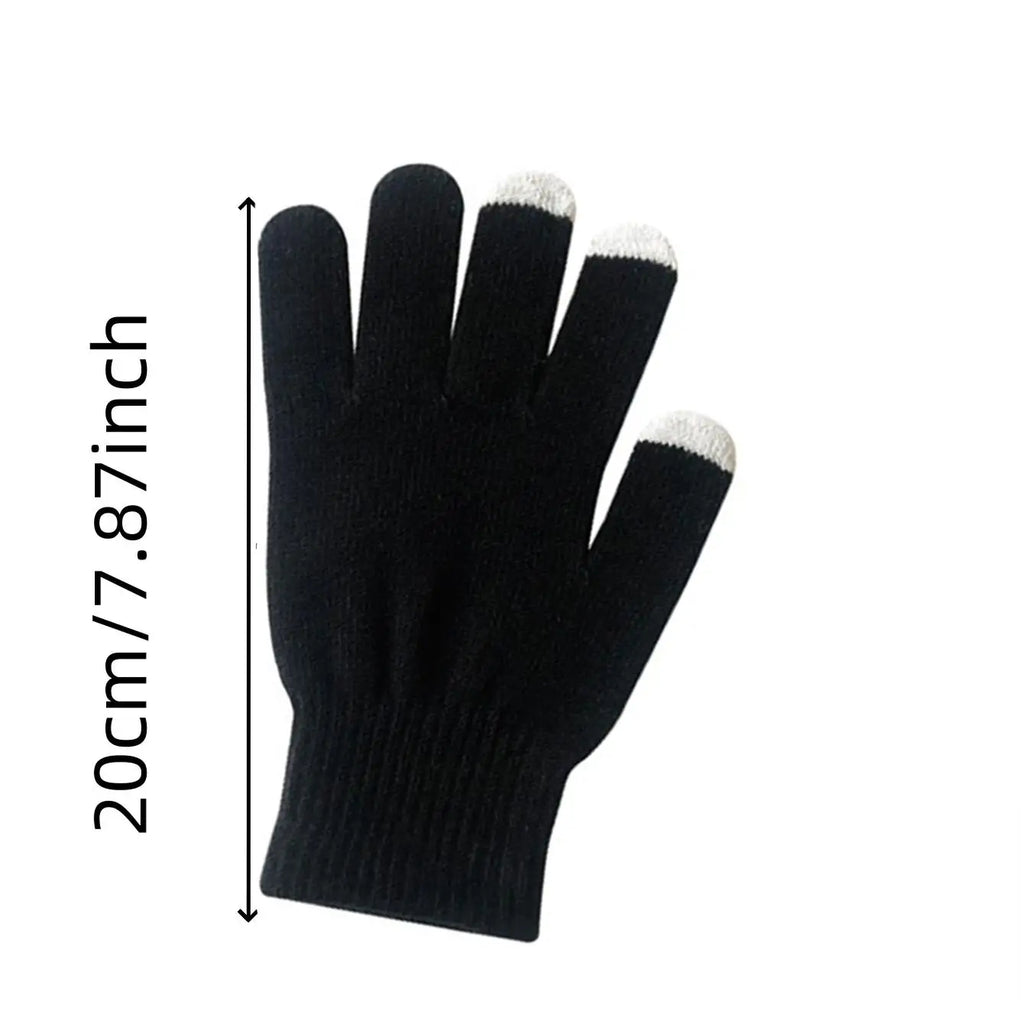 Ensemble d'hiver 4 pièces : bonnet, cache-cou, cache-oreilles et gants – doublure velours