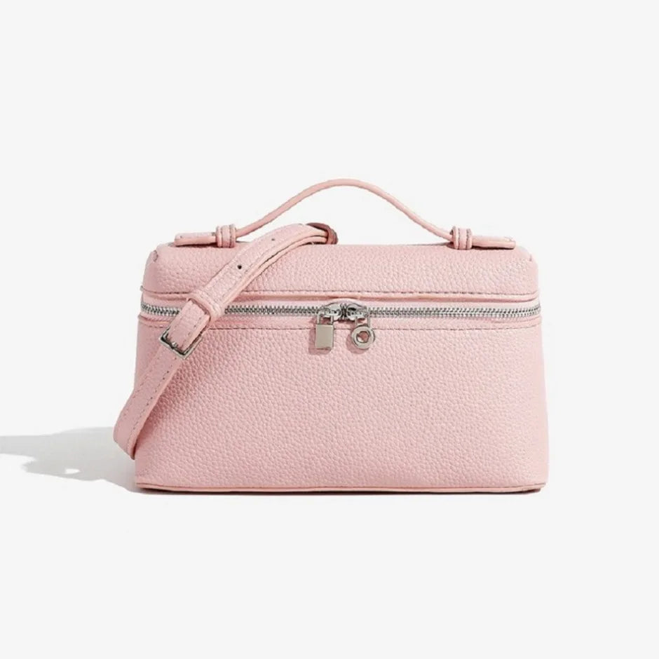 Sac bandoulière femme en simili-cuir grainé – petit format chic