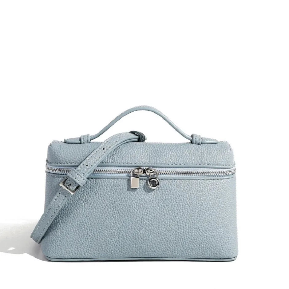 Sac bandoulière femme en simili-cuir grainé – petit format chic
