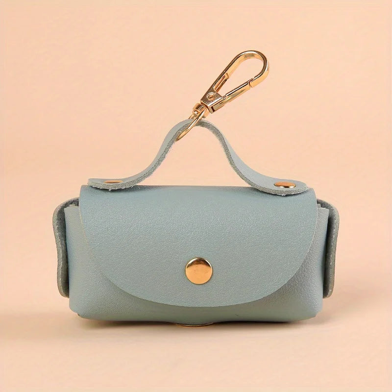 Distributeur de sacs à déjections pour chien – attache en cuir