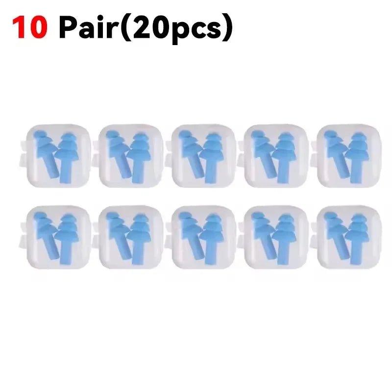 Bouchons d'oreilles en silicone réutilisables – de 1 à 25 paires