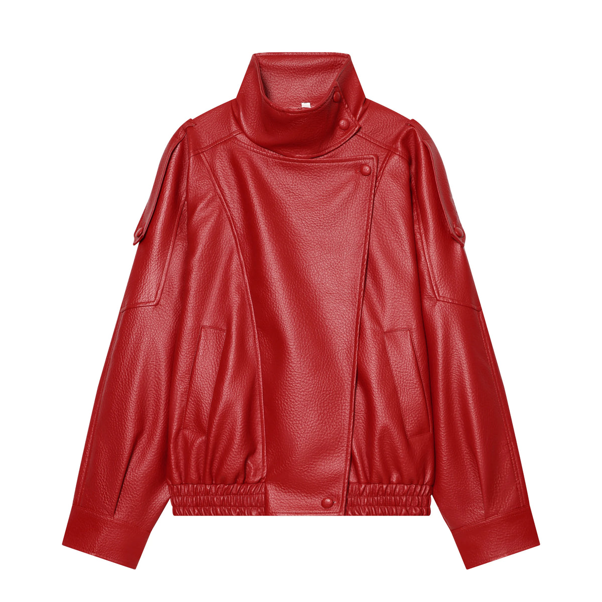 Veste en simili-cuir femme – coupe oversize chic