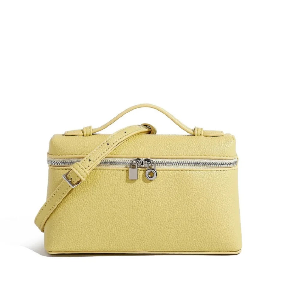 Sac bandoulière femme en simili-cuir grainé – petit format chic