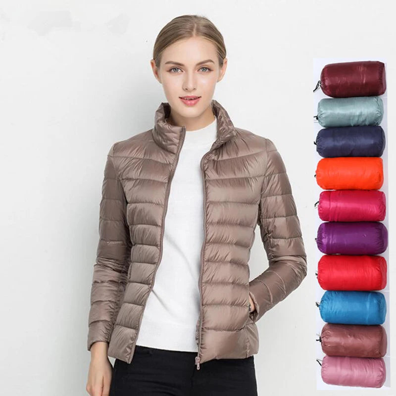 Doudoune courte femme ultra-légère et pliable – 15 coloris