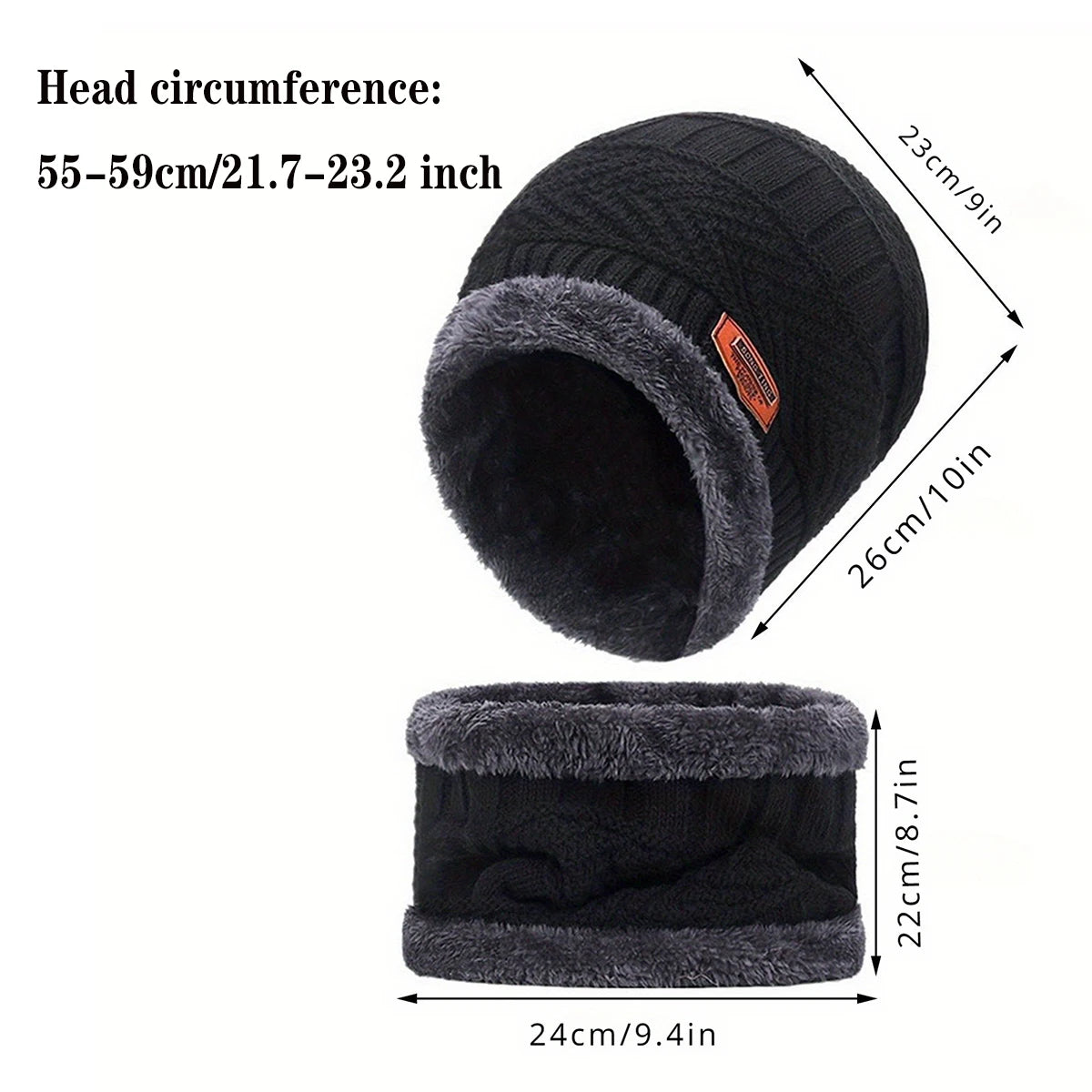 Ensemble bonnet, écharpe et gants doublés – 3, 4 ou 5 pièces