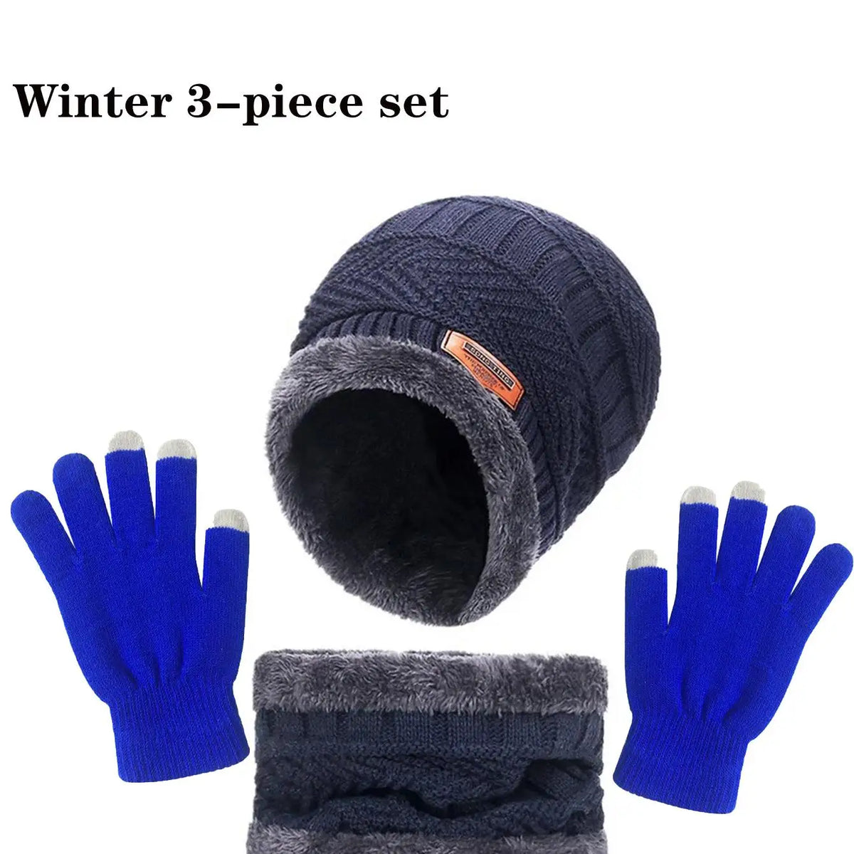 Ensemble bonnet, écharpe et gants doublés – 3, 4 ou 5 pièces