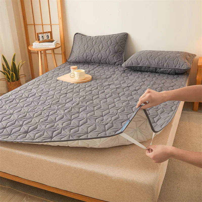 Protège-matelas imperméable matelassé – bande élastique, 14 tailles